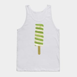 Ice lolly - green and cream spiral Tank Top